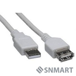 Rexant (18-1116) Кабель шт. USB-A  -  гн. USB-A, 2,4А, 3м, ПВХ, серый