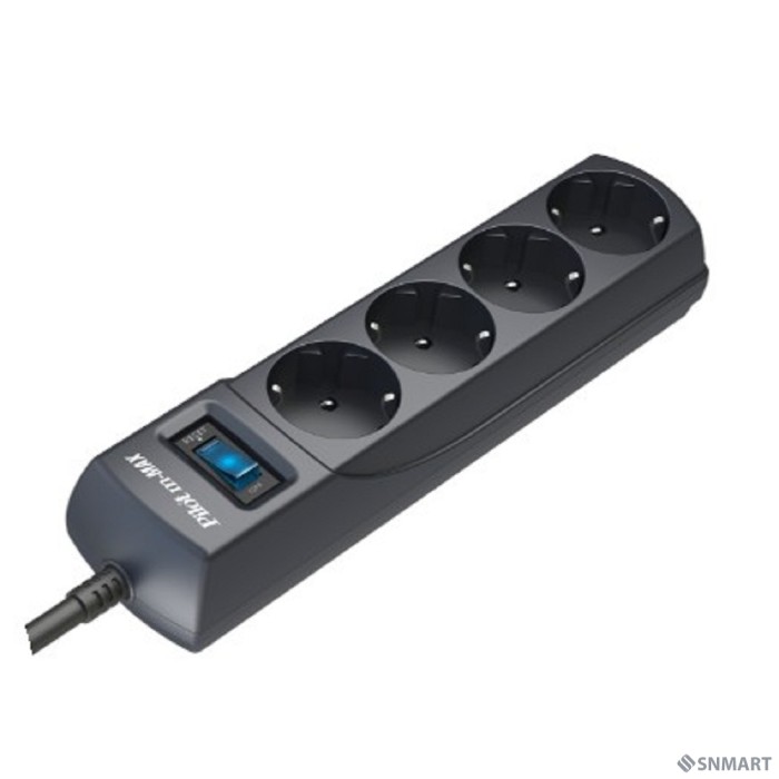 ZIS Сетевой фильтр m Max 3m [4 розетки, увеличенная мощность 3300 Вт]