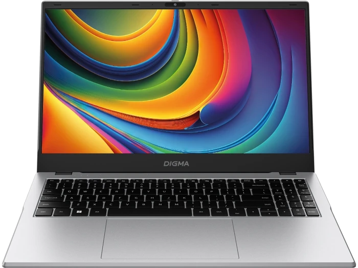 Ноутбук Digma EVE P5852 N200 16ГБ SSD 512ГБ Intel UHD Graphics 15.6" IPS FHD Windows 11 Professional серебристый 5900mAh (DN15N2-ADXW01)