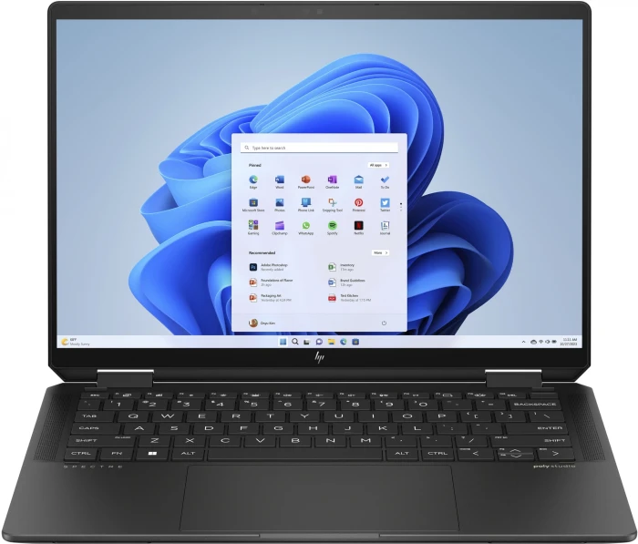 Ноутбук HP Spectre x360 14-eu0007ci Core Ultra 5 125H 16Gb SSD512Gb Intel Arc 14" OLED Touch 2.8K (2880x1800) Windows 11 Home black WiFi BT Cam (A1AA3EA)