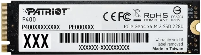 Накопитель SSD Patriot 2 ТБ P400 M.2 PCIe 4.0 x4 (P400P2TBM28H)