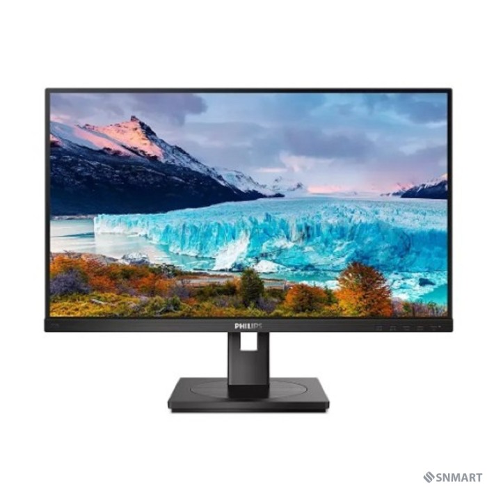 LCD PHILIPS 27" 272S1M [IPS 1920x1080 75Hz 4ms 178/178 250cd 1000:1 8bit D-Sub DVI HDMI1.4 DisplayPort1.2 Pivot 2x2W VESA]