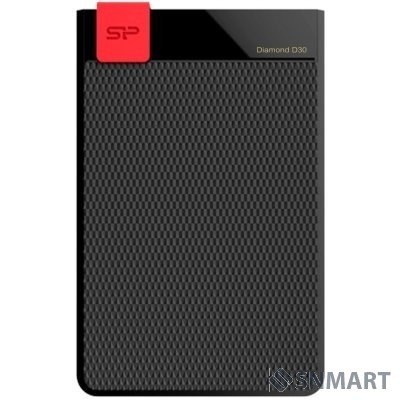 Silicon Power Portable HDD 1TB Diamond D30  USB 3.1 , USB 3.1 , Slim design, Black (SP010TBPHDD3SS3K)