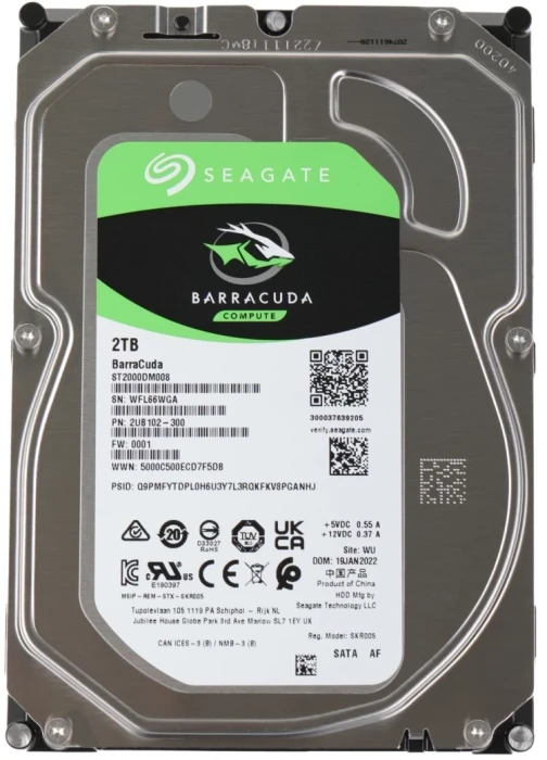Жесткий диск (HDD) Seagate Barracuda 2 ТБ (ST2000DM008)