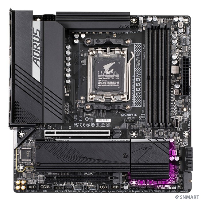 Gigabyte B650M AORUS ELITE [SocketAM5, AMD B650, mATX, Ret]