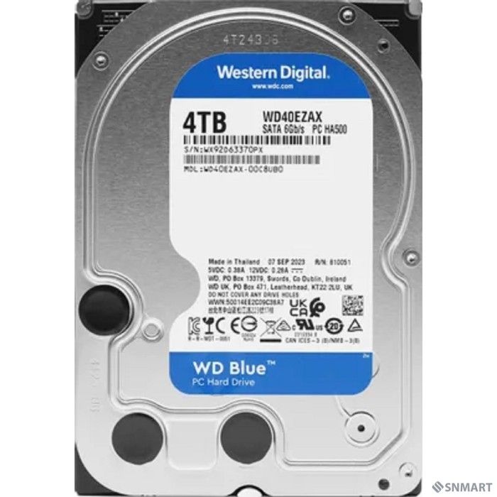 4TB WD Blue (WD40EZAX) [Serial ATA III, 5400 rpm, 256Mb buffer]