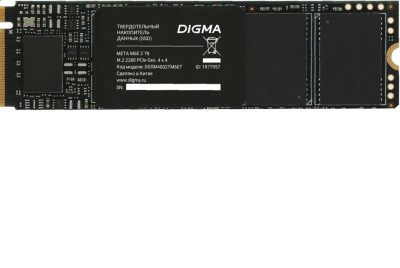 Накопитель SSD Digma 2 ТБ Meta M6E M.2 PCIe 4.0 x4 (DGSM4002TM6ET)