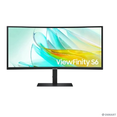 LCD Samsung 34&quot; S34C650UAI ViewFinity S6 черный [VA 3440x1440 100Hz 5ms 21:9 полуматовая 350cd 178/178 DisplayPort USB M/M]