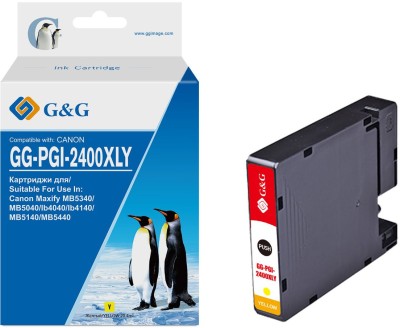 Картридж струйный G&amp;G GG-PGI-2400XLY PGI-2400XL Y желтый (20.4мл) для Canon Maxify iB4040/iB4140/МВ5040/MB5140/МВ5340/MB5440