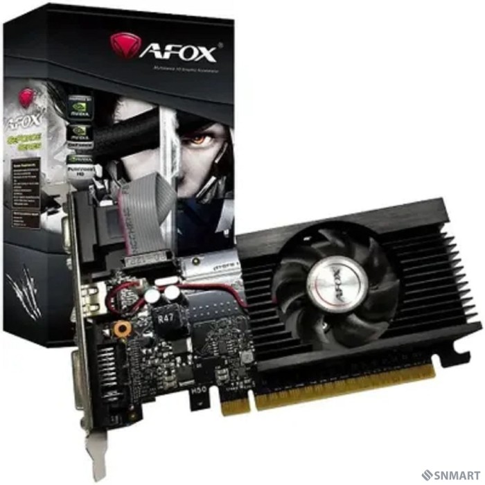 Видеокарта AFOX GT710 1G DDR3 64bit  DVI/DP/HDMI (AF710-1024D3L5) RTL