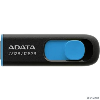 A-DATA Flash Drive 128GB UV128 AUV128-128G-RBE [USB3.0, Black-Blue]
