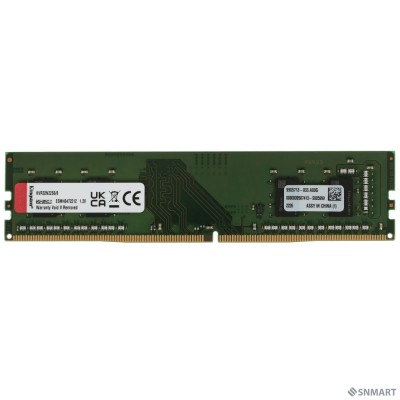 Kingston DDR4 DIMM 8GB KVR32N22S6/8 PC4-25600, 3200MHz, CL22