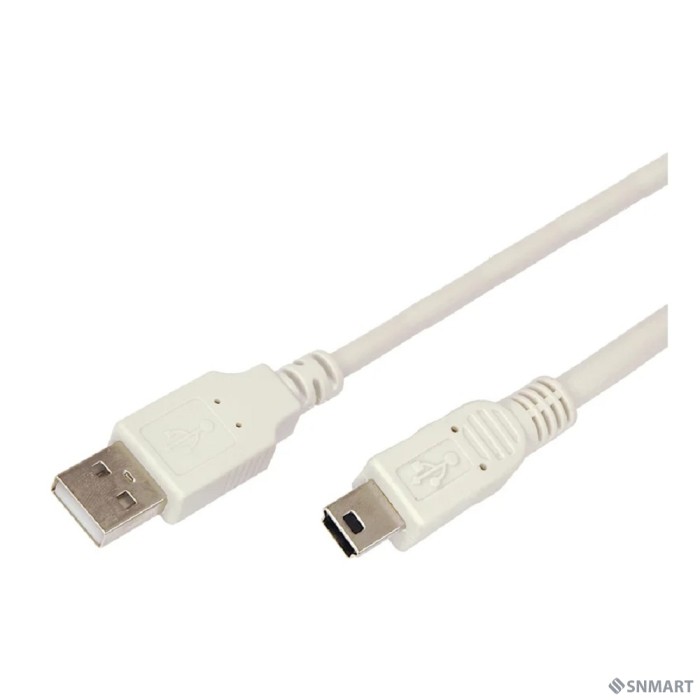 Rexant (18-1136) Кабель USB-A  -  mini USB, 2,4А, 3м, ПВХ, серый