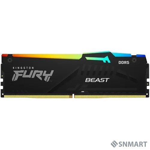 Kingston 32GB 5600MT/s DDR5 CL40 DIMM FURY Beast RGB KF556C40BBA-32