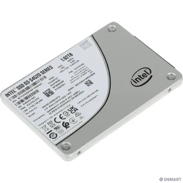 Intel SSD D3-S4520 Series,1920GB, 2.5" 7mm, SATA3, TLC, SSDSC2KB019TZ01(1Z)