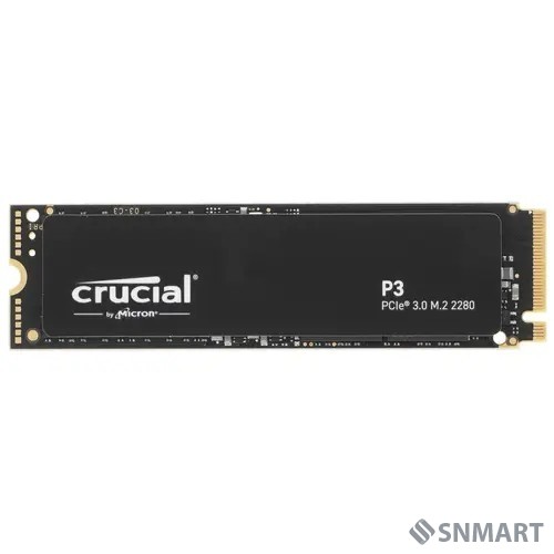 SSD 2Tb Crucial P3 3D NAND M2 PCIe NVMe R3500Mb/s W3000MB/s CT2000P3SSD8