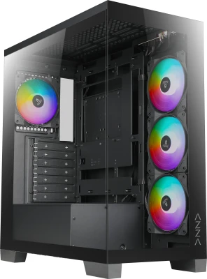 Компьютерный корпус Azza COVE черный без БП ATX