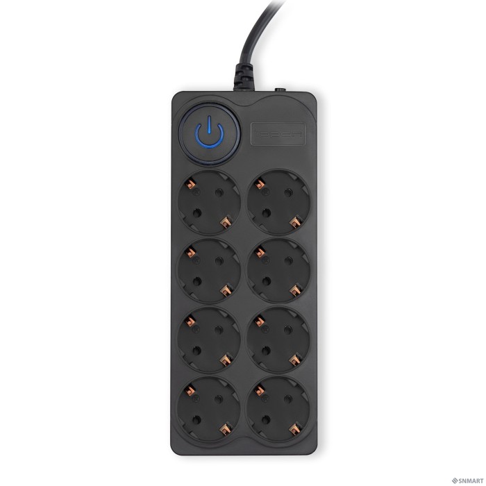 Ippon Сетевой фильтр BK-8-EU-5-10-B, 5м, черный (1804819)