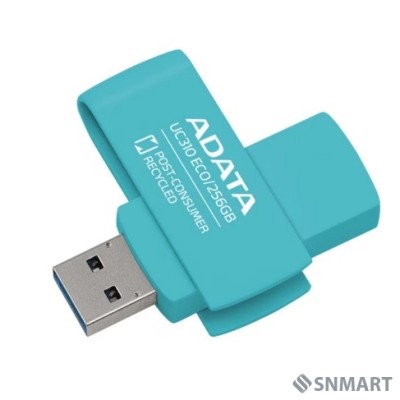 A-DATA Flash Drive 256GB &lt;UC310E-256G-RGN&gt; UC310E, USB 3.2, зеленый
