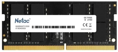Оперативная память DDR4 SO-DIMM Netac Basic 16 ГБ 2666Mhz (NTBSD4N26SP-16)