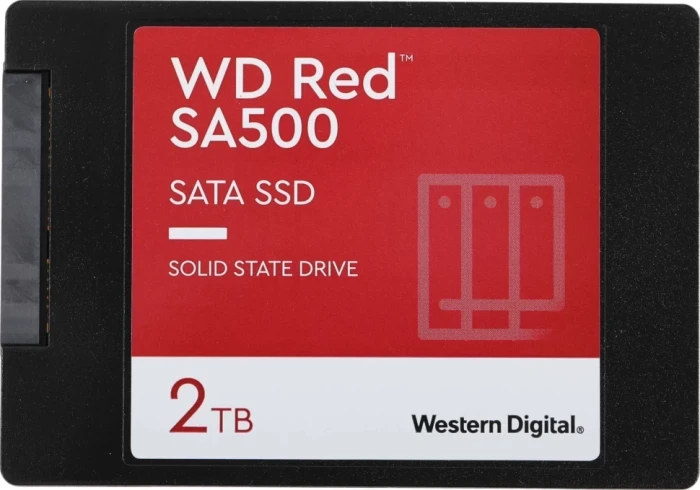Накопитель SSD WD SATA-III 2TB WDS200T1R0A Red SA500 2.5"
