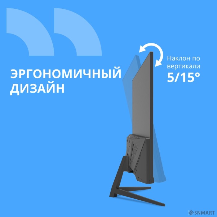 CBR LCD Монитор 23.8" MF-2401 безрамочный, VA, FHD 1920x1080, 100Гц, 1*VGA, 1*HDMI, внешний БП, черный, кабель 1*HDMI 1.5м в комплекте [LCD-MF2401-OPC]