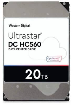 Жесткий диск WD SAS 3.0 20TB 0F38652 WUH722020BL5204 Ultrastar DC HC560 512E (7200rpm) 512Mb 3.5&quot;