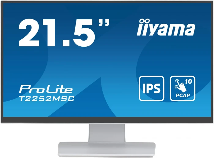 Монитор Iiyama 21.5" ProLite T2252MSC-W2 IPS FHD 60Гц белый (T2252MSC-W2)